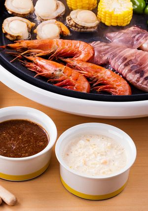 えび・いか・ほたての海鮮BBQ2種ソース-レシピのメイン写真