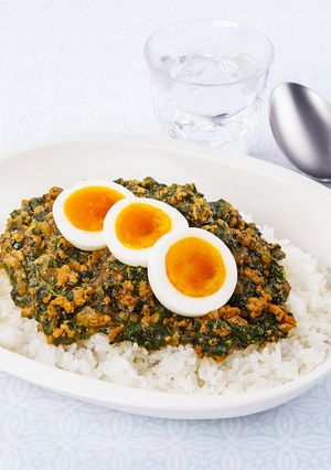 栄養たっぷり！モロヘイヤドライカレー-レシピのメイン写真