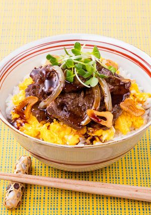 ふわふわ卵のスタミナ！カルビ丼-レシピのメイン写真