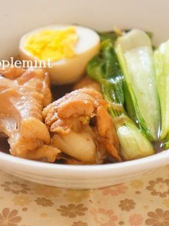 鶏手羽元と青梗菜のオイスターソース煮-レシピのメイン写真