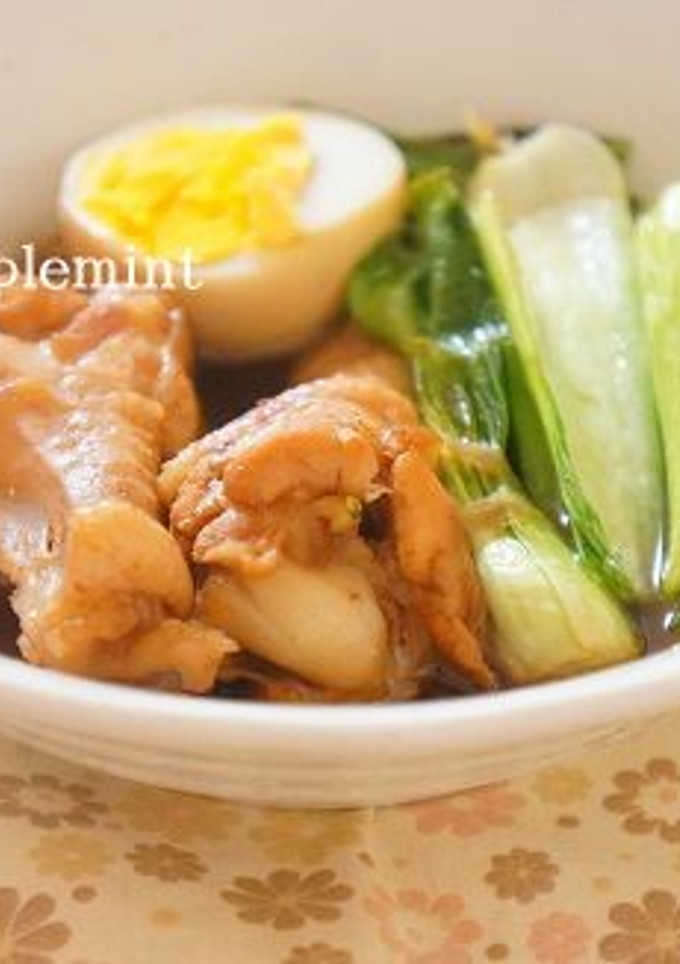 鶏手羽元と青梗菜のオイスターソース煮-レシピのメイン写真