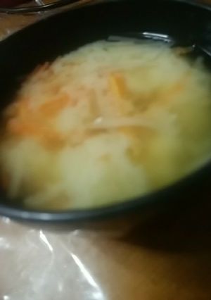 もやし×人参×酒粕×のお味噌汁-レシピのメイン写真