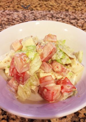 トマトと豆腐のボリュームサラダ-レシピのメイン写真