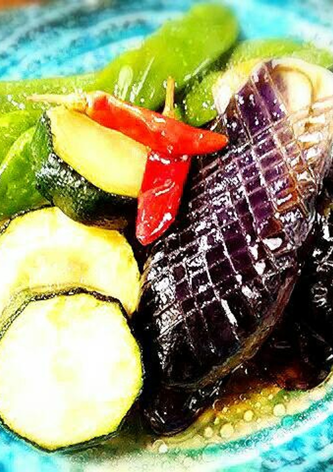 なすとモロッコいんげんの揚げ煮-レシピのメイン写真