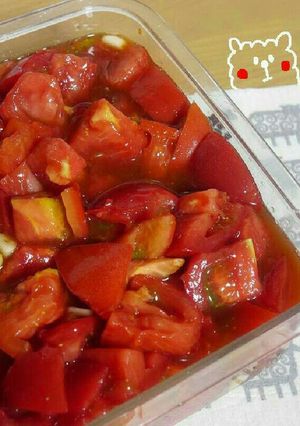 作りおきおかず☆ニンニクトマト漬け-レシピのメイン写真