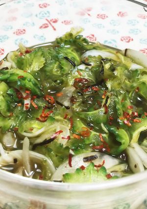 ゴーヤーと塩昆布の甘酢漬け-レシピのメイン写真