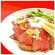 ネギ塩だれで食べる ローストビーフ丼♪