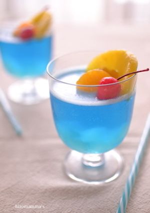 ブルーハワイのソーダゼリー-レシピのメイン写真