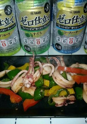 低糖質★いかとパプリカのバター醤油炒め-レシピのメイン写真