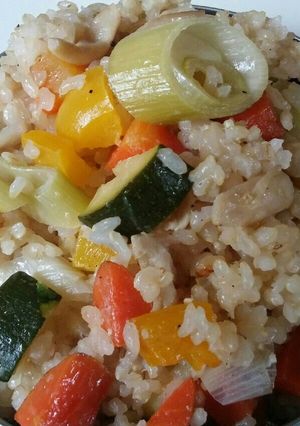 残り物の野菜で彩りパエリア-レシピのメイン写真