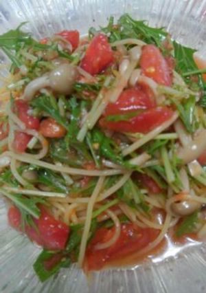 簡単冷製トマトパスタ-レシピのメイン写真