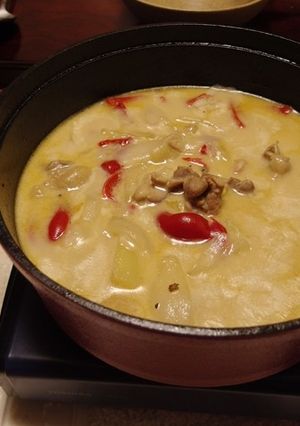 コクと辛味♪　鶏のにんにく花椒クリーム煮-レシピのメイン写真