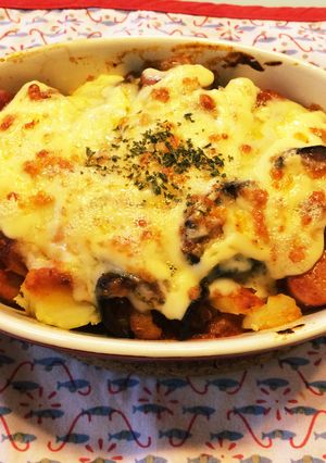 W食感♡新じゃがで簡単ミートグラタン♪-レシピのメイン写真