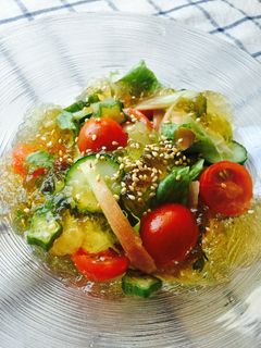 *ं॰キラキラ*ْ✧ं॰だしジュレサラダ-レシピのメイン写真