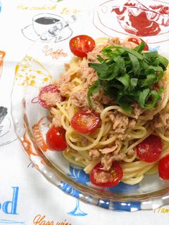 【混ぜるだけ】トマト×ツナの冷製パスタ♪-レシピのメイン写真