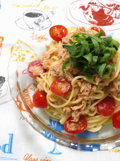 【混ぜるだけ】トマト×ツナの冷製パスタ♪-レシピのメイン写真