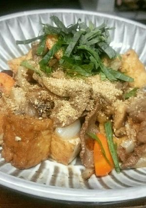 牛肉と厚揚げの甘辛炒め-レシピのメイン写真