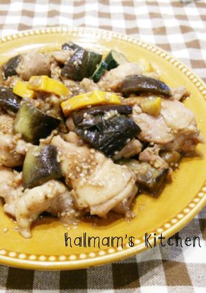 ＊ご飯すすむ♪鶏肉とズッキーニ茄子炒め＊-レシピのメイン写真