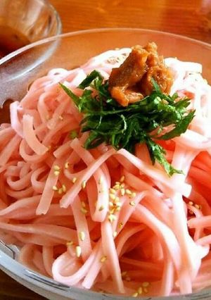 冷やし梅シソうどん-レシピのメイン写真