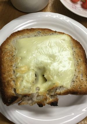チアシードとくるみの食パンチーズトースト-レシピのメイン写真