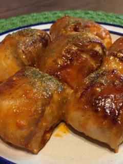豆腐一丁丸ごと使用☆マヨケチャ肉巻き-レシピのメイン写真