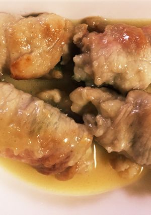 鶏ガラスープの素DEしそチーズの豚肉巻き-レシピのメイン写真
