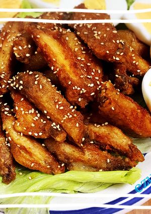 *手羽中唐揚げ*つけダレで!-レシピのメイン写真