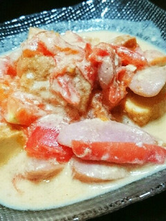 ★厚揚げ&トマトの豆乳味噌煮込み★-レシピのメイン写真