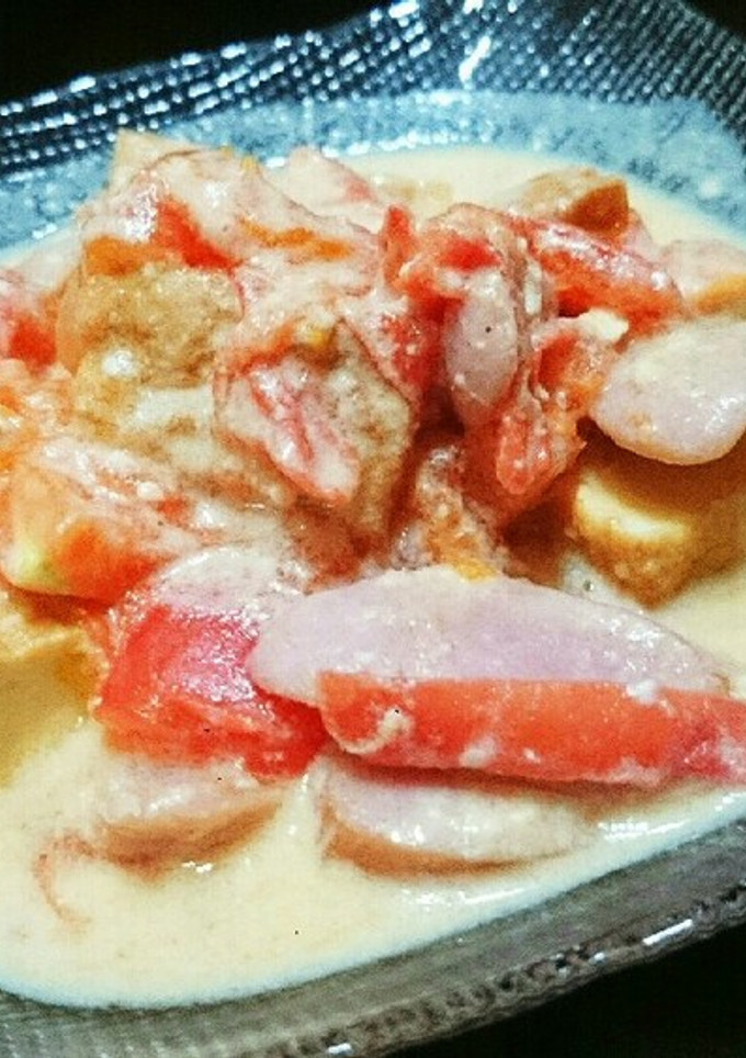 ★厚揚げ&トマトの豆乳味噌煮込み★-レシピのメイン写真