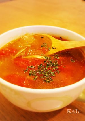 夏野菜たっぷり元気の出るスープ☆-レシピのメイン写真