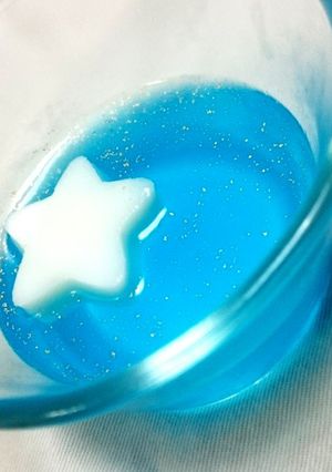 七夕 ☆ﾐ キラキラお星さまゼリー-レシピのメイン写真