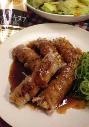 豚肉とえのきの巻き焼き♡-レシピのメイン写真
