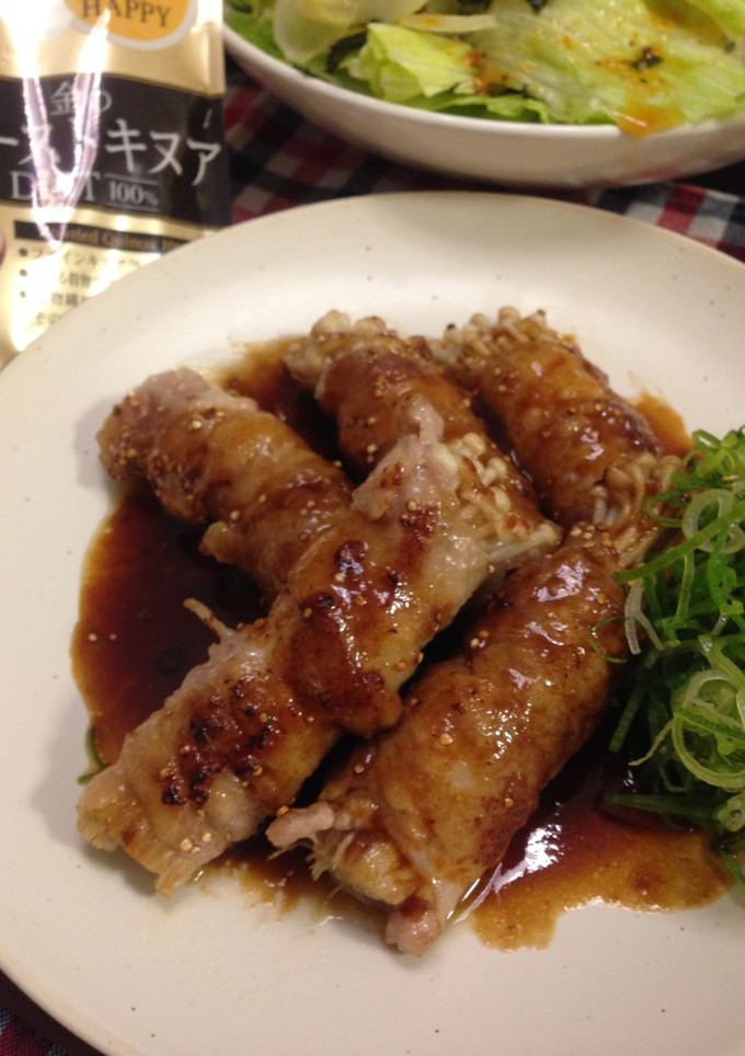 豚肉とえのきの巻き焼き♡-レシピのメイン写真