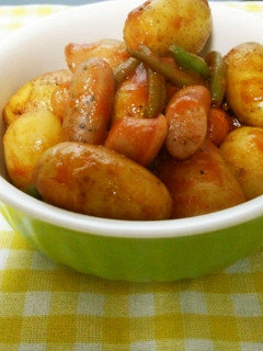 新じゃがとウインナーのケチャップ焼き-レシピのメイン写真
