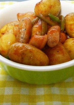 新じゃがとウインナーのケチャップ焼き-レシピのメイン写真