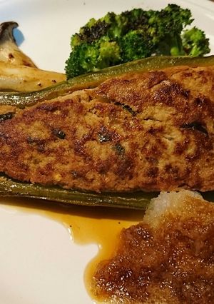 肉厚ジューシー✴ジャンボピーマンの肉詰め-レシピのメイン写真