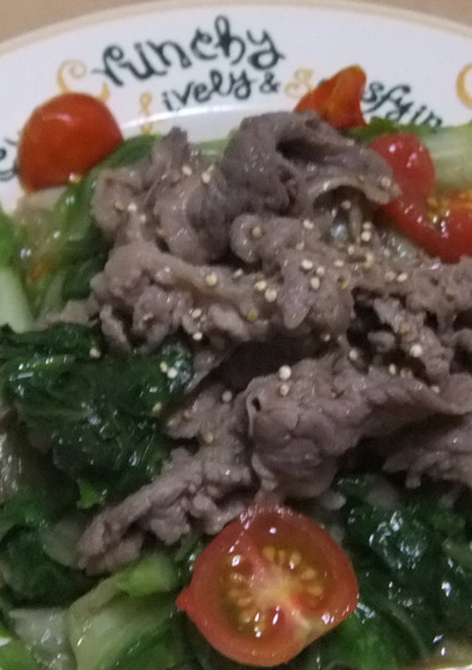 牛肉とレタストマトのソティ-レシピのメイン写真