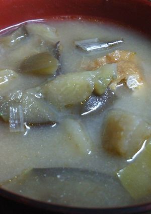 茄子と揚げさんのお味噌-レシピのメイン写真