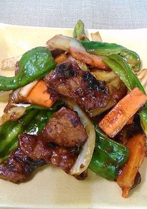 鶏レバーと野菜のオイスター炒め♪-レシピのメイン写真