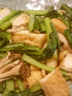 小松菜と厚揚げの炒め物-レシピのメイン写真
