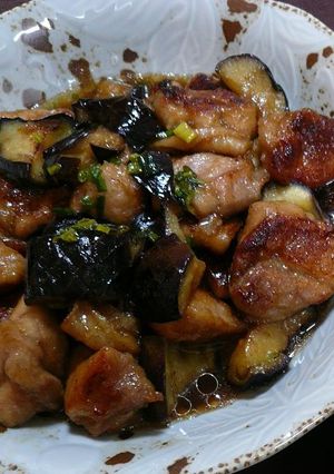 鶏肉と茄子の南蛮　（改・フライパンで。）-レシピのメイン写真