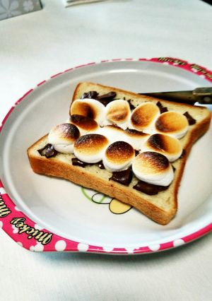 マシュマロチョコトースト-レシピのメイン写真