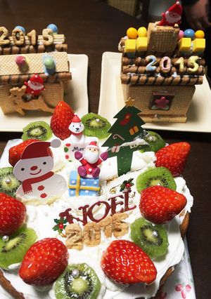 クリスマスケーキ&お菓子の家-レシピのメイン写真