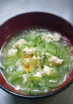 きゅうり 大量消費 春雨とひき肉のスープ-レシピのメイン写真
