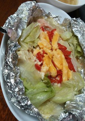 鮭のホイル焼き　フライパン調理-レシピのメイン写真