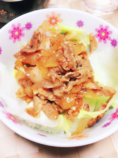 豚ロース甘だれ丼♡-レシピのメイン写真