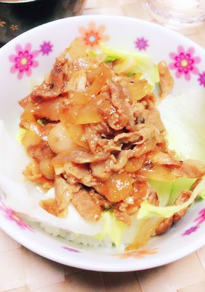 豚ロース甘だれ丼♡-レシピのメイン写真
