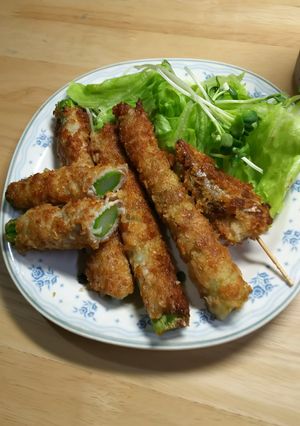 時短　アスパラガス肉巻きフライ☆うまーい-レシピのメイン写真