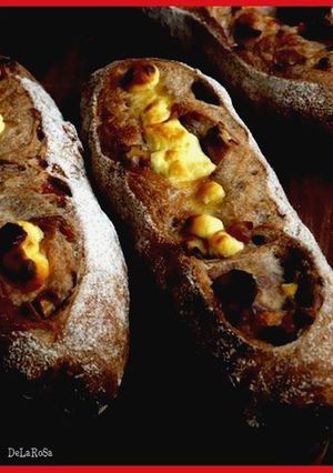クランベリーと胡桃のパン*自家製酵母-レシピのメイン写真