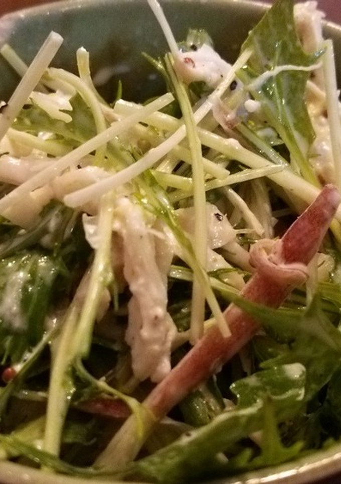 みょうがと水菜のマヨネーズサラダ-レシピのメイン写真